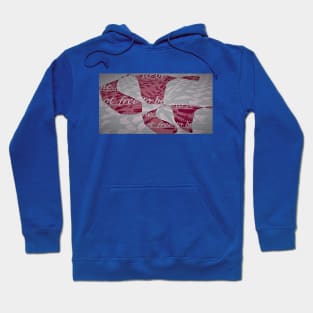 abstract freedom fish Hoodie